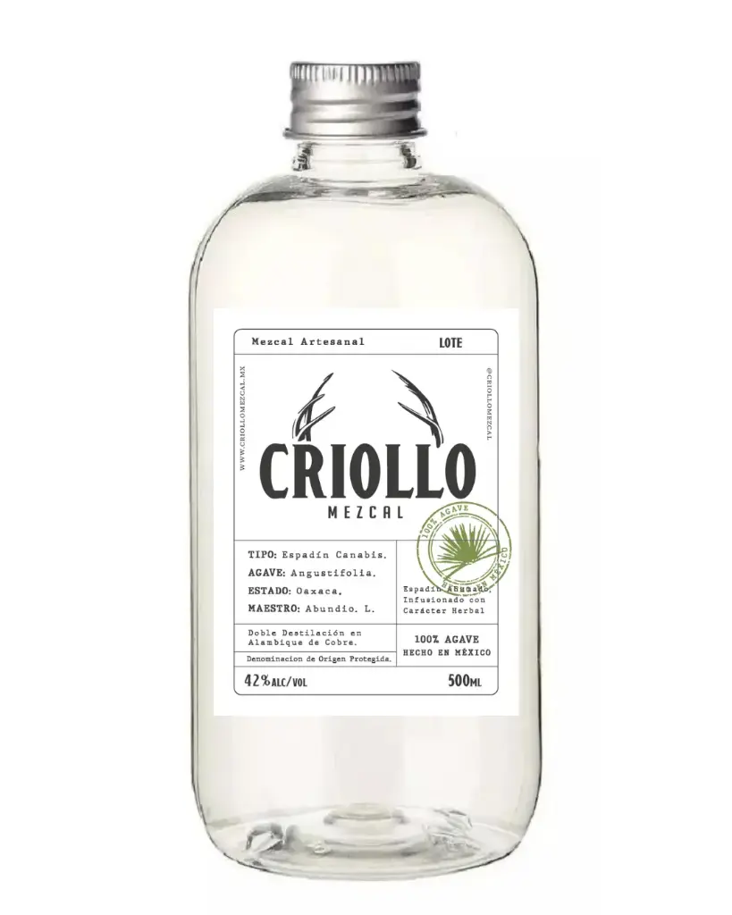 Criollo Mezcal - Espadín Canabis 500 ml 